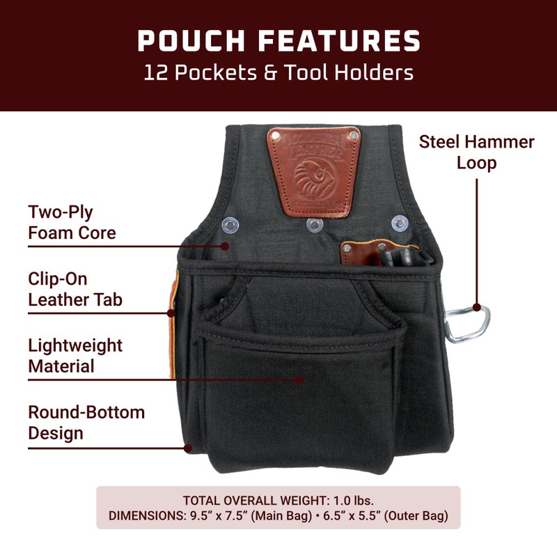 Occidental Leather OxyFinisher Tool Bag - 12 Pockets & Tool Holders - Made in USA - Image 3